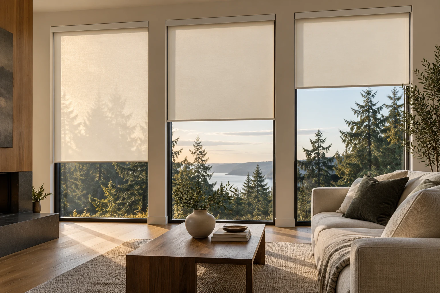 Interior design inspiration with custom window shades