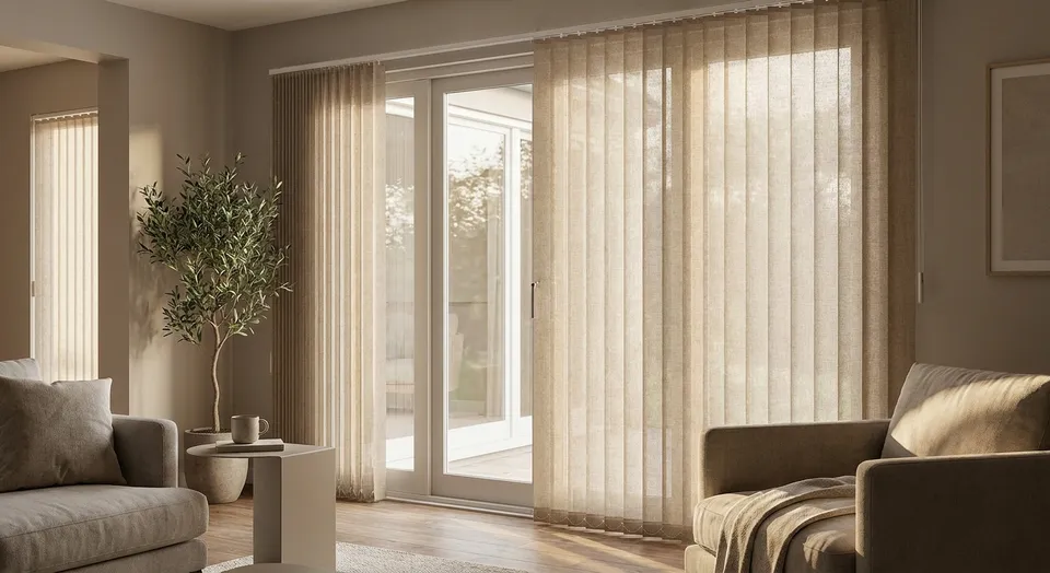 Custom blinds for sliding glass doors
