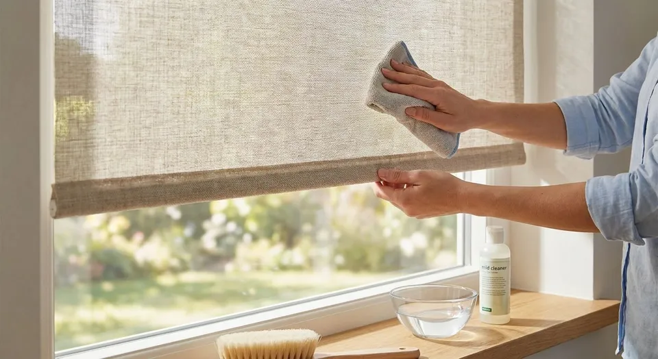 How to Clean Fabric Roller Shades