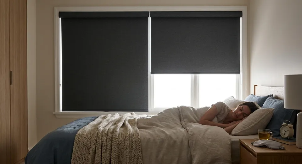 Blackout shades for shift workers' bedrooms