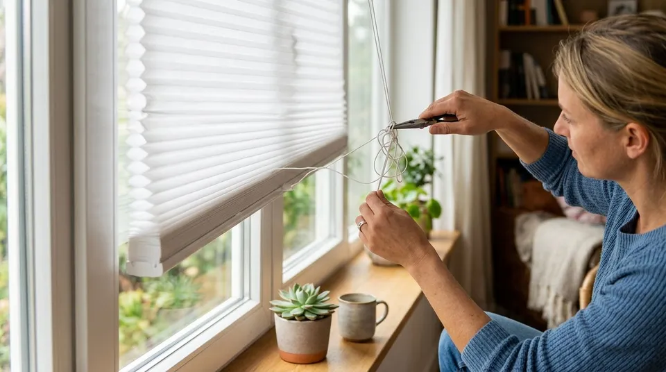 Cellular shade repair: fixing stuck or uneven cords