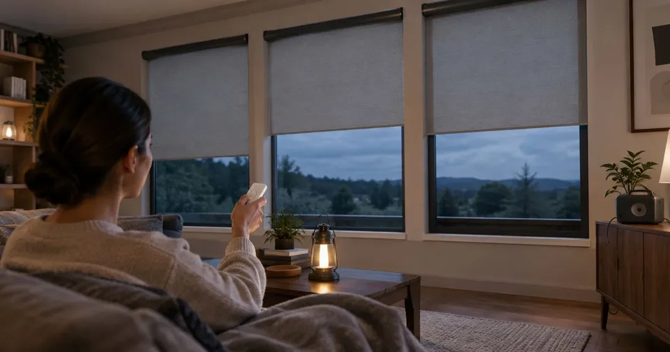 How to keep motorized shades working during a power outage