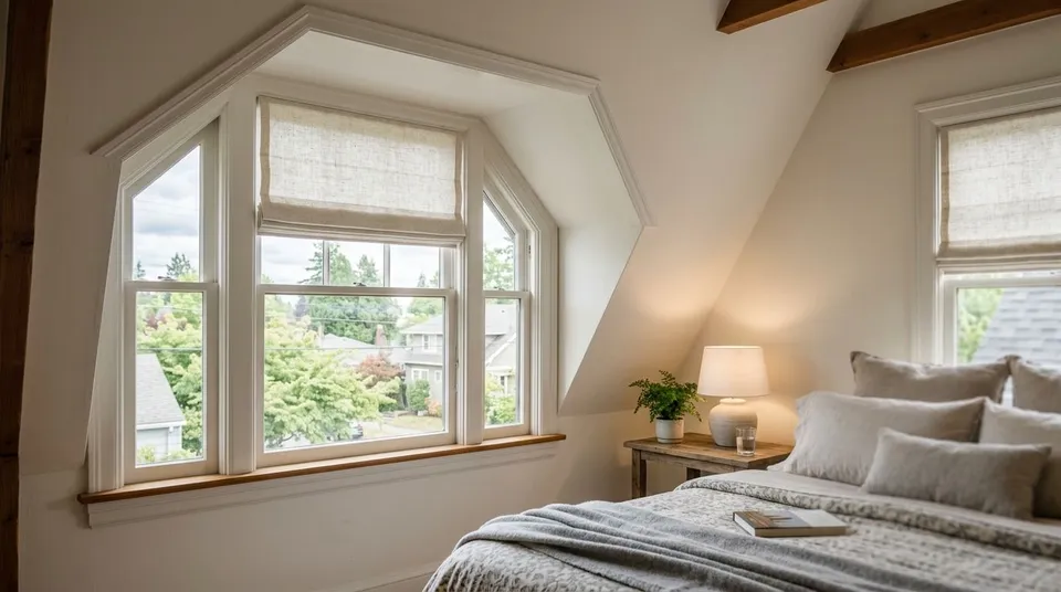 Custom shades for dormer windows