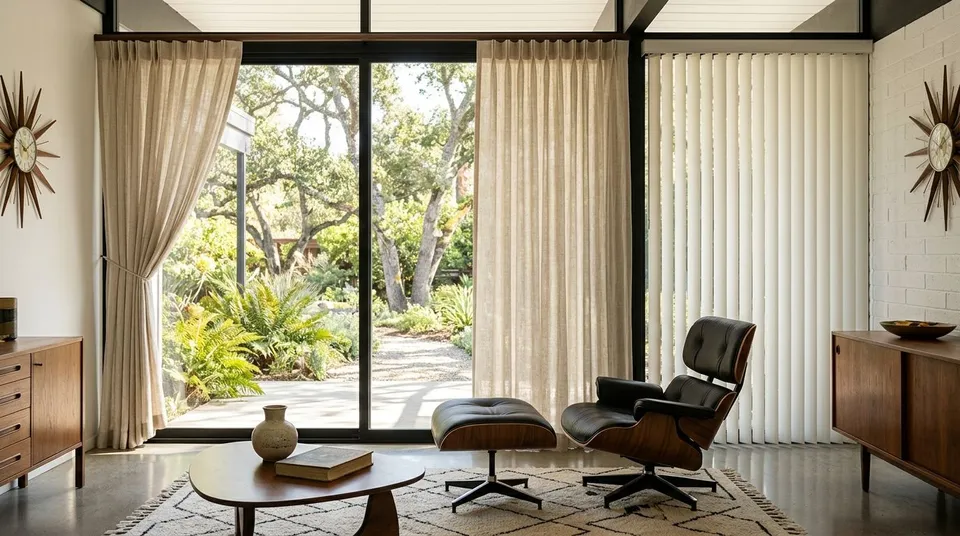 Window treatments for mid-century modern homes