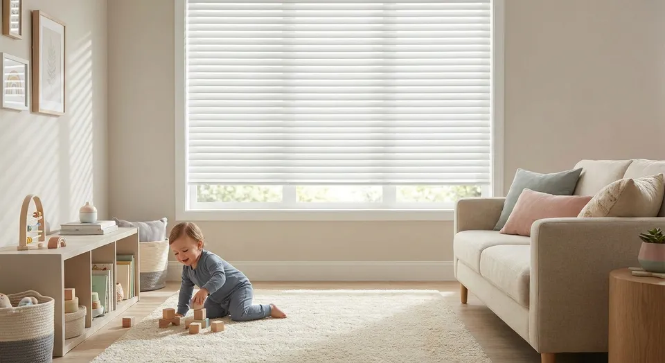 Cordless blinds for homes with toddlers