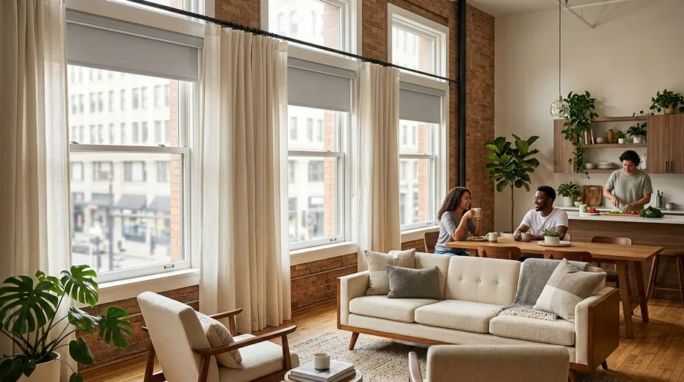 Window treatments for co-living and shared housing rentals