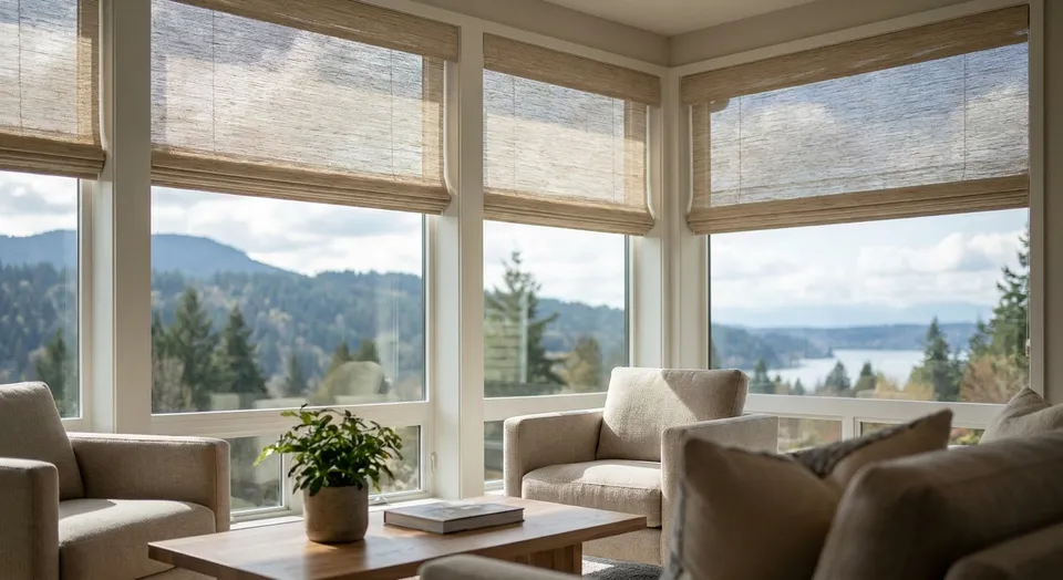 Best window treatments for Issaquah view homes