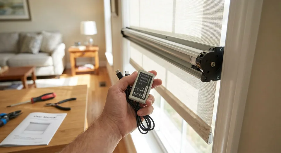 How to maintain motorized window shade batteries
