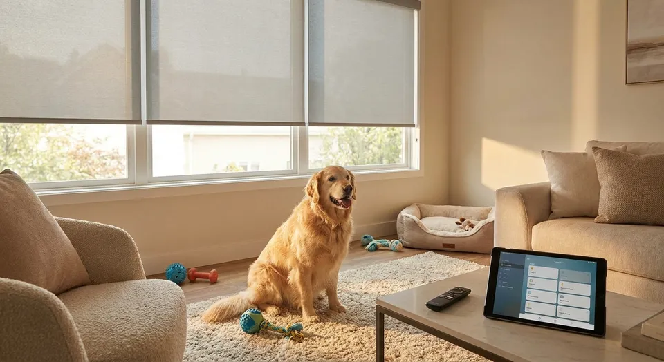 Motorized window shades for pet-friendly homes