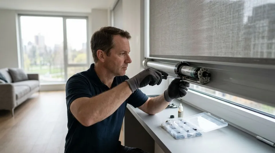 How to fix a noisy motorized shade motor