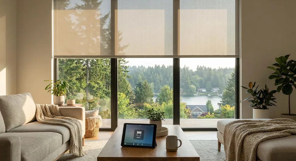 Motorized shades for Sammamish smart homes